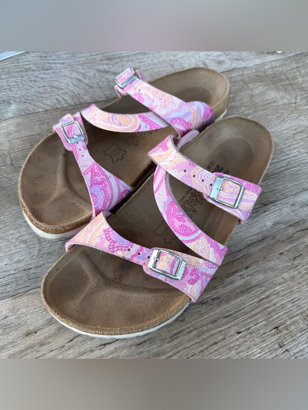 Birkenstock Salina Paisley Pink Sandals Womens Size 9